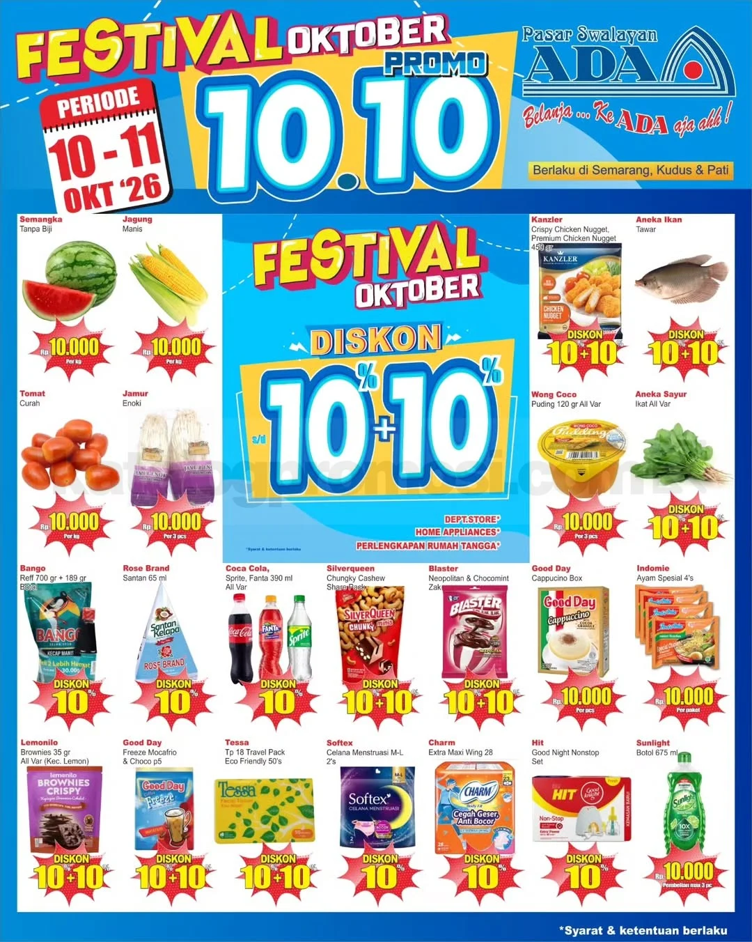 Promo JSM ADA Swalayan: Harga Miring 10-11 Oktober 2026