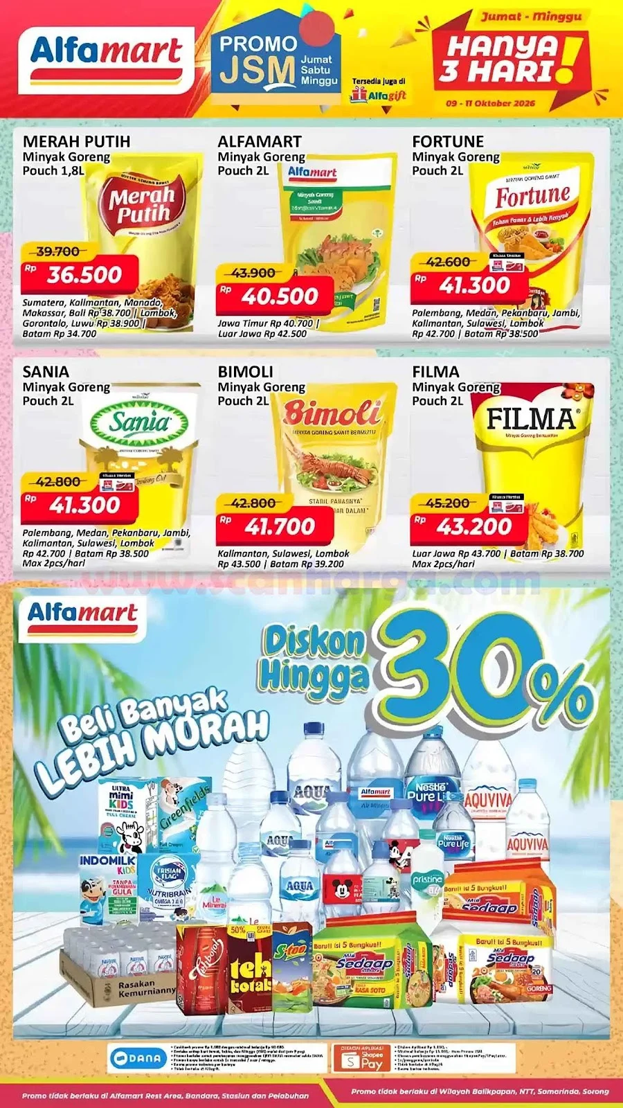 Promo JSM Alfamart 9-11 Oktober 2026: Hemat Akhir Pekan!