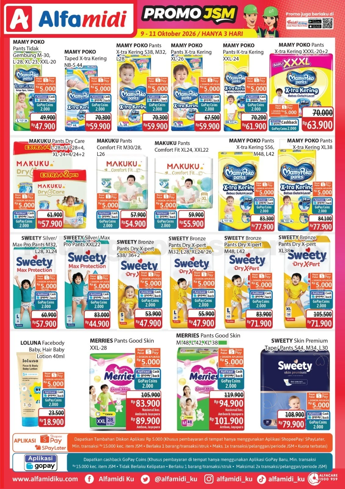 Promo JSM Alfamidi 09-11 Oktober 2026: Banjir Diskon Akhir Pekan!