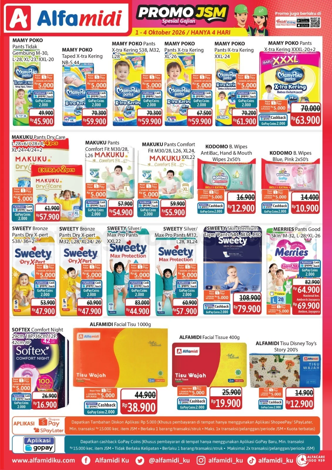 Promo JSM Alfamidi: Diskon Weekend 1-4 Oktober 2026