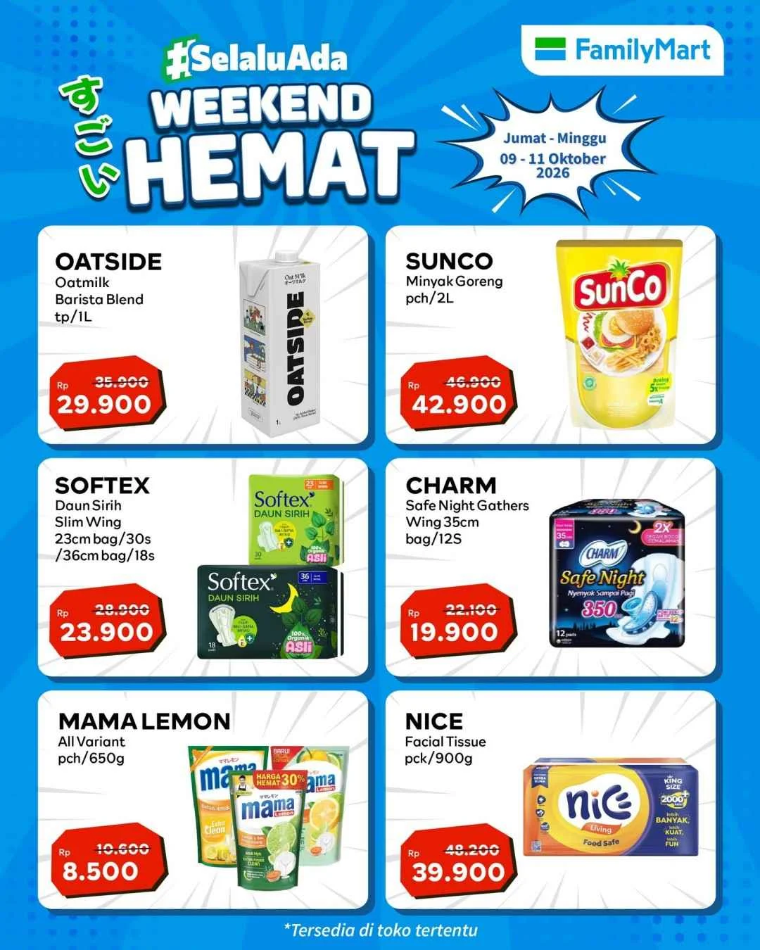 Promo JSM FamilyMart 9-11 Oktober 2026: Belanja Hemat Akhir Pekan!