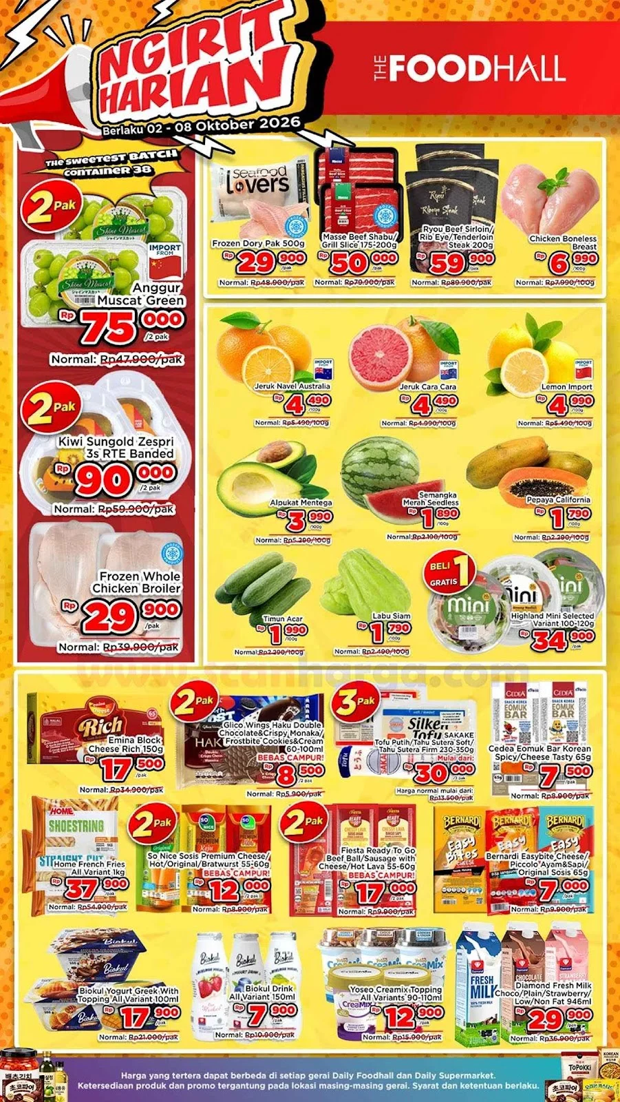 Promo JSM Foodhall Weekend 2-8 Okt 2026: Hemat Belanja Akhir Pekan