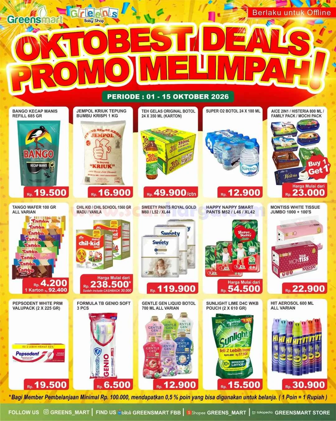 Promo JSM Greensmart: Diskon Weekend 1-15 Oktober 2026
