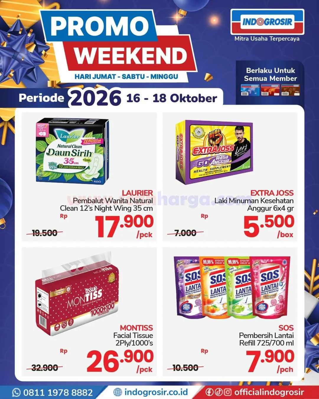 Promo JSM Indogrosir: Banjir Diskon Akhir Pekan 16-18 Oktober 2026