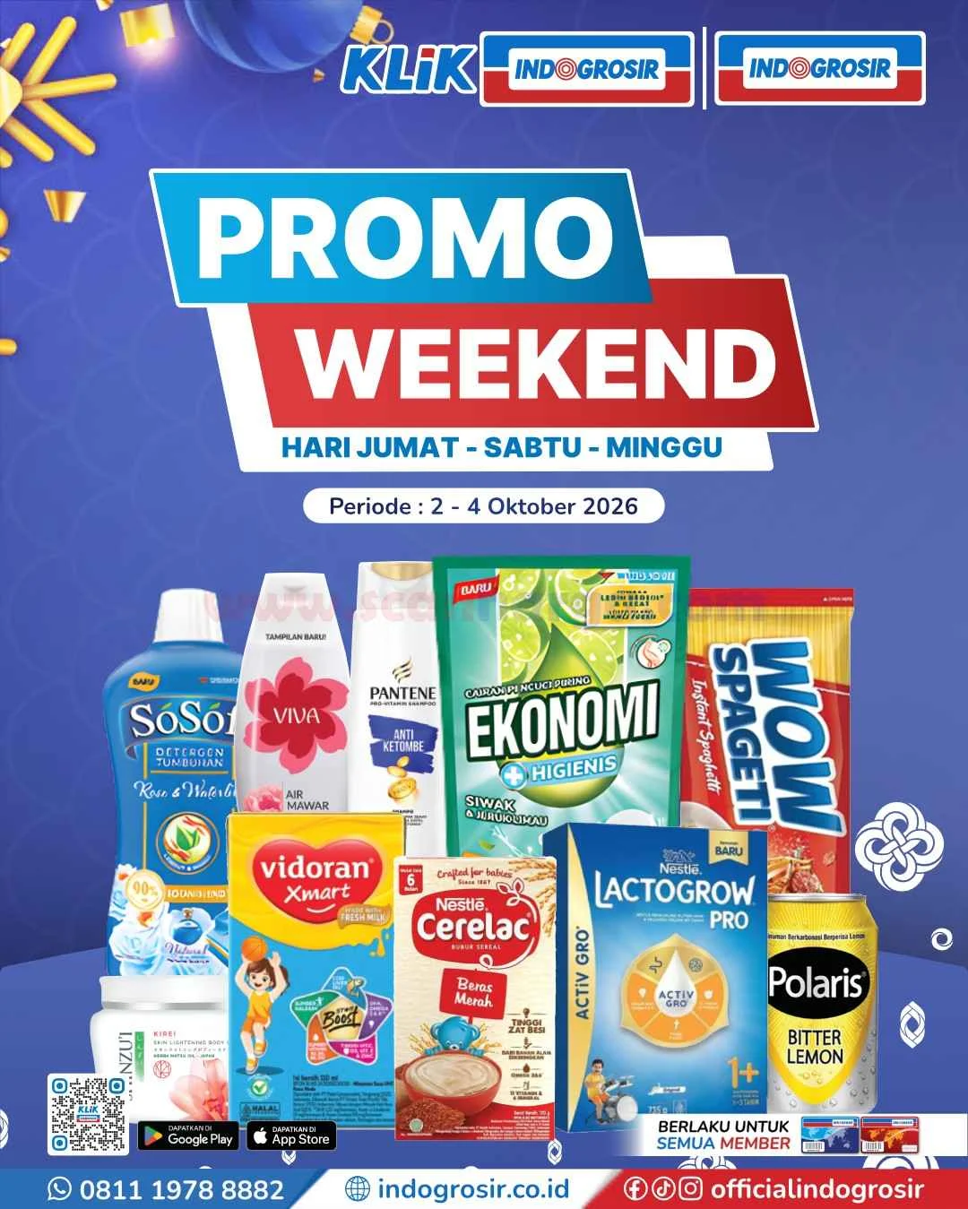 Promo JSM Indogrosir: Belanja Hemat Weekend 2-4 Oktober 2026