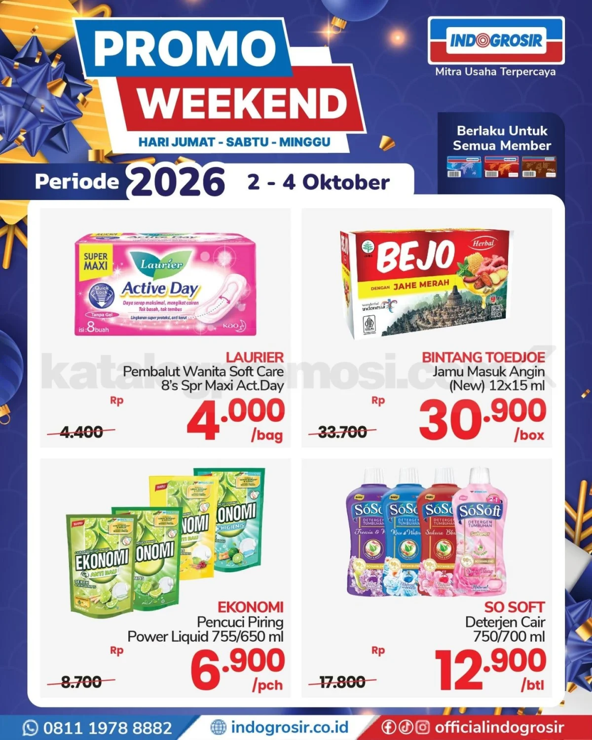 Promo JSM Indogrosir: Diskon Akhir Pekan 2-4 Oktober 2026