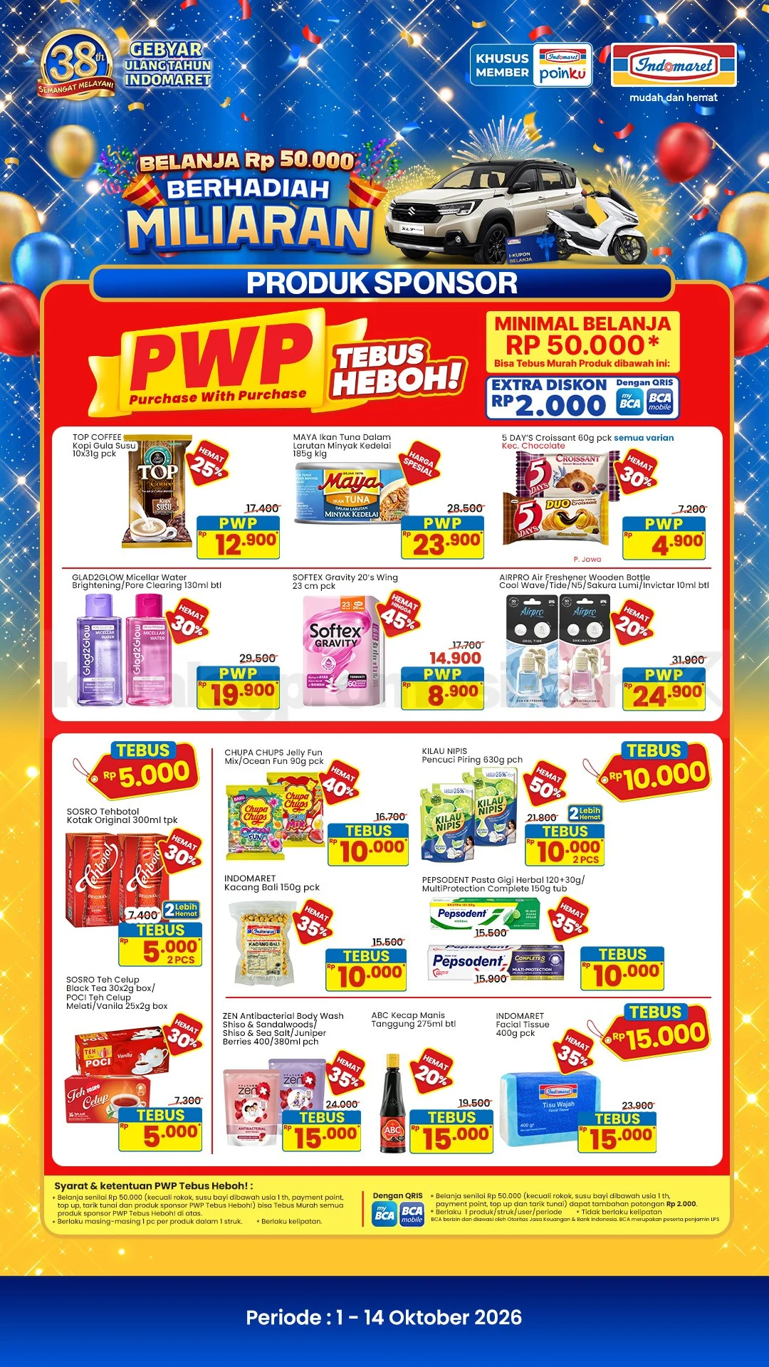 Promo JSM Indomaret Akhir Pekan 02-04 Oktober 2026: Hemat Maksimal!