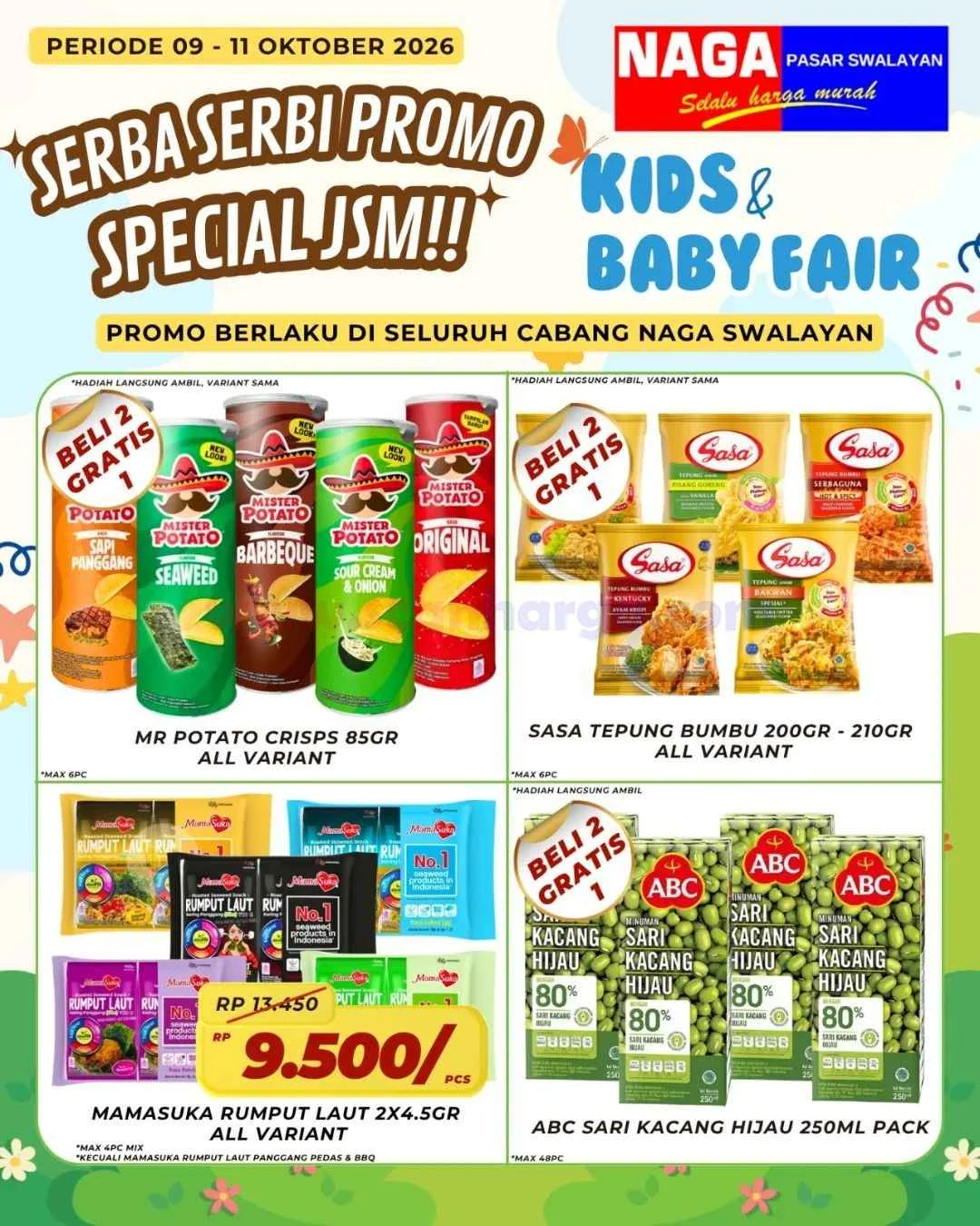 Promo JSM Naga Swalayan: Hemat Weekend 9-11 Oktober 2026!