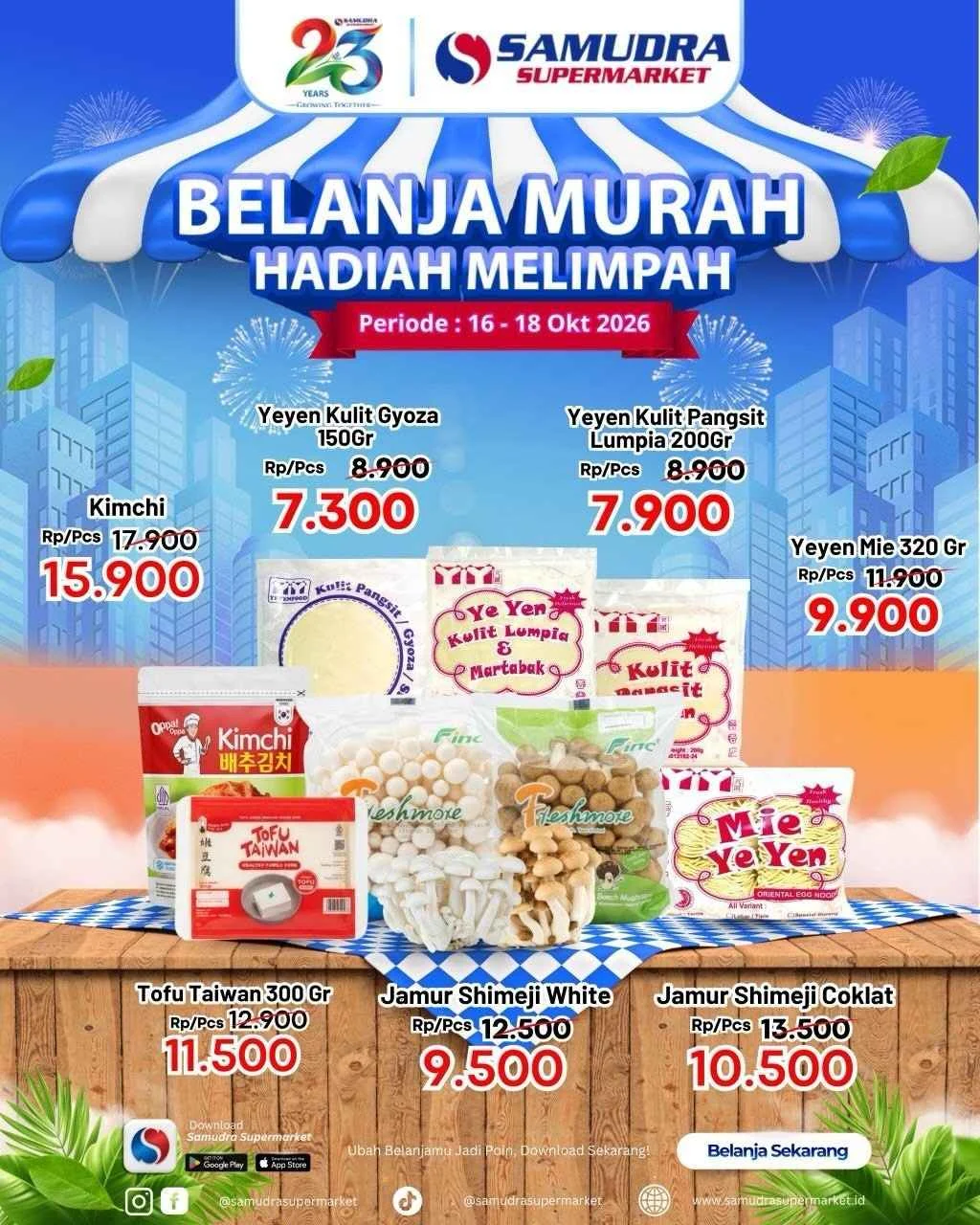 Promo JSM Samudra Supermarket: Diskon Weekend 16-18 Okt 2026