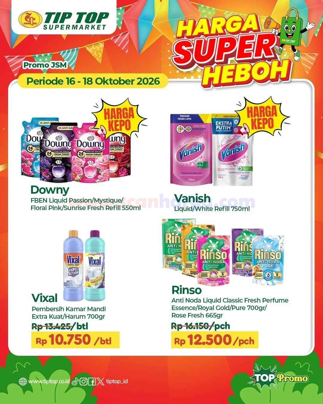 Promo JSM TIPTOP: Diskon Akhir Pekan 16-18 Oktober 2026!
