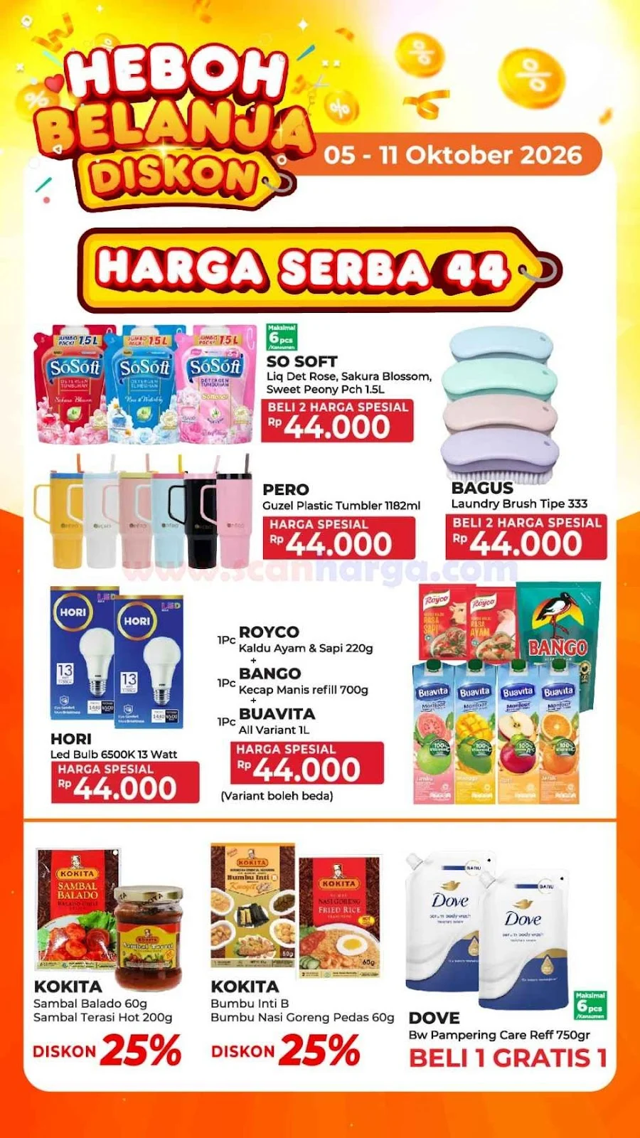 Promo JSM Toserba Yogya 5-11 Okt 2026: Dobel Bonus & Harga Heran!