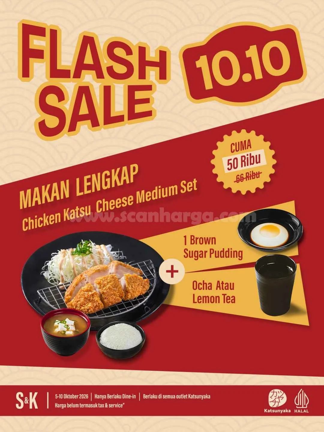 Promo Katsunyaka: Paket Lengkap Rp50.000 di Flash Sale 10.10