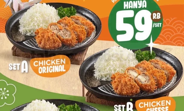 promo kimukatsu kamis katsu set hemat rp59 000
