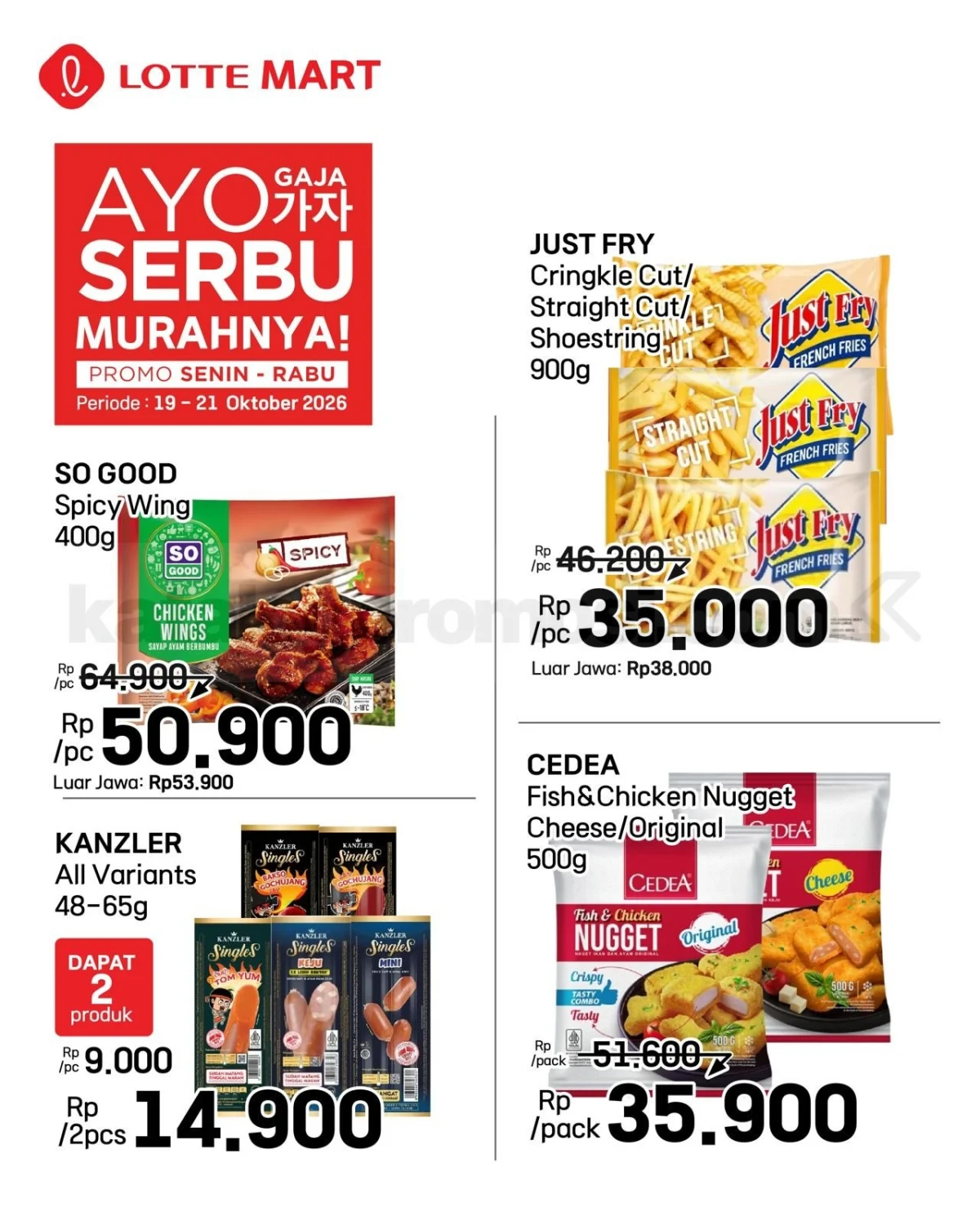 Promo Lotte Mart Weekday Serbu: Diskon Heboh 19-21 Oktober 2026!
