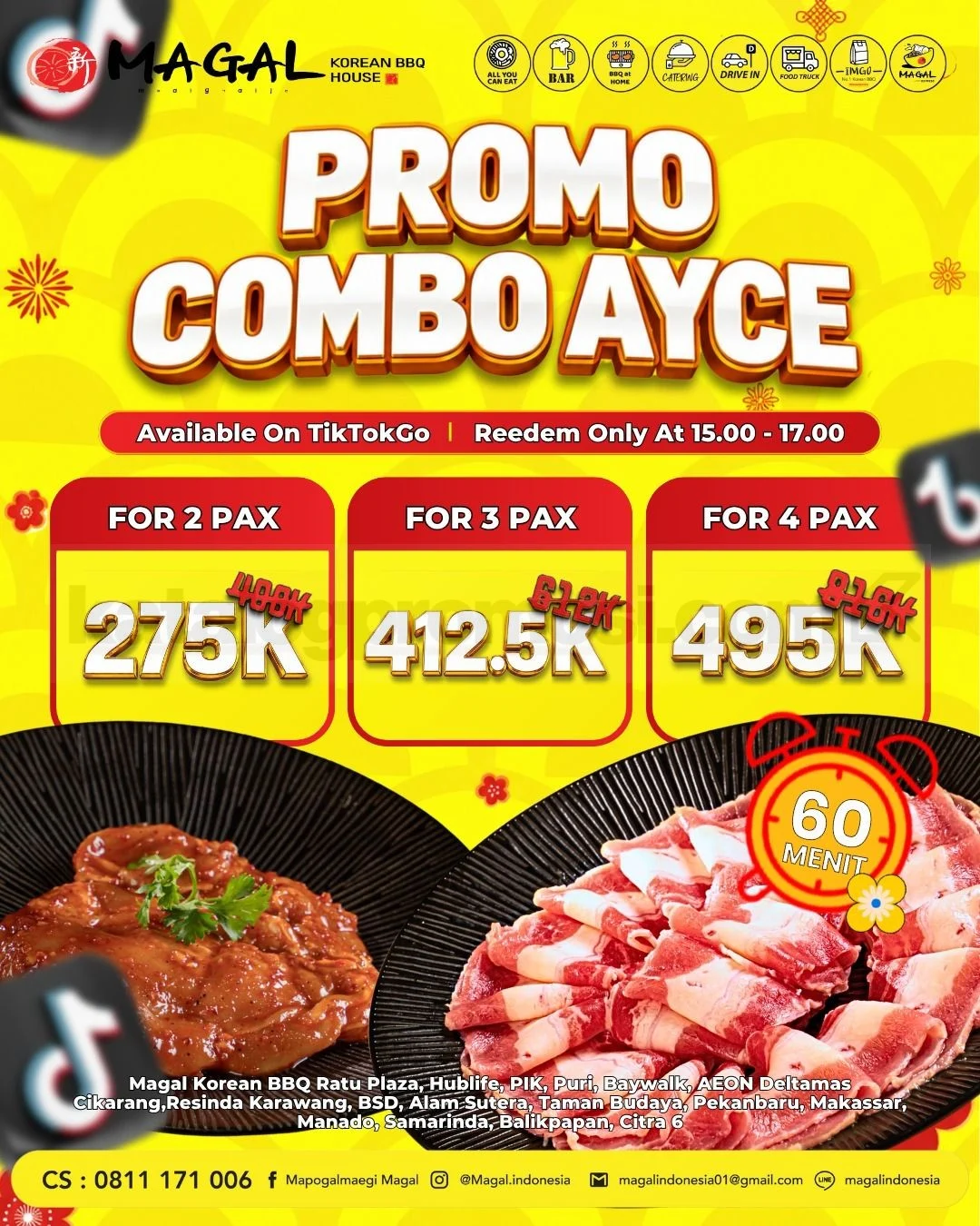 Promo Magal AYCE: Korean BBQ Seru Mulai Rp275.000!
