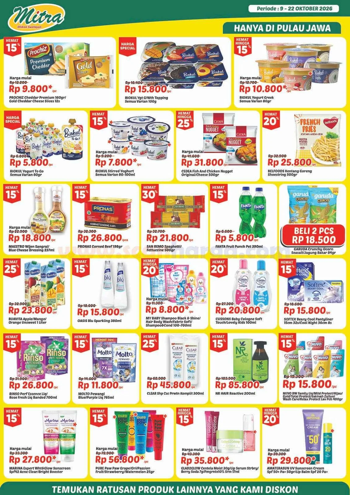 Promo Mitra Diskon Swalayan: Banjir Diskon & Gratisan Oktober!