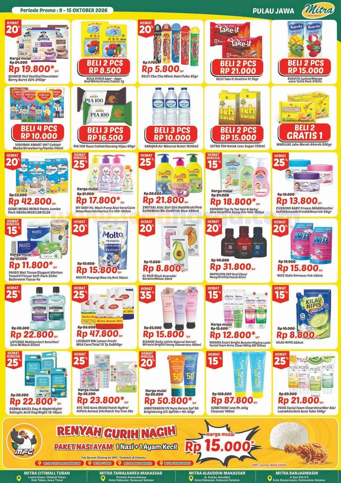 Promo Mitra Diskon Swalayan: Katalog Hemat 9-15 Oktober 2026