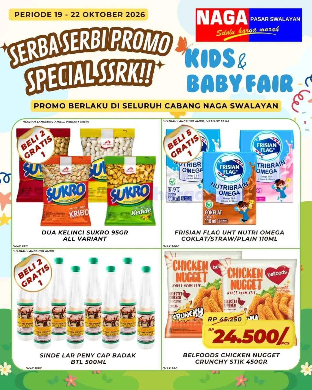 Promo Naga Swalayan Weekday 19-22 Okt 2026!