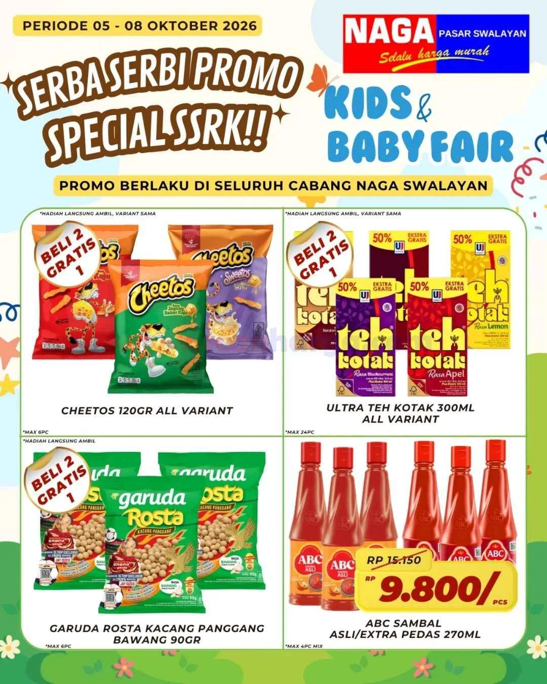 Promo Naga Swalayan Weekday: Diskon Besar 5-8 Okt 2026
