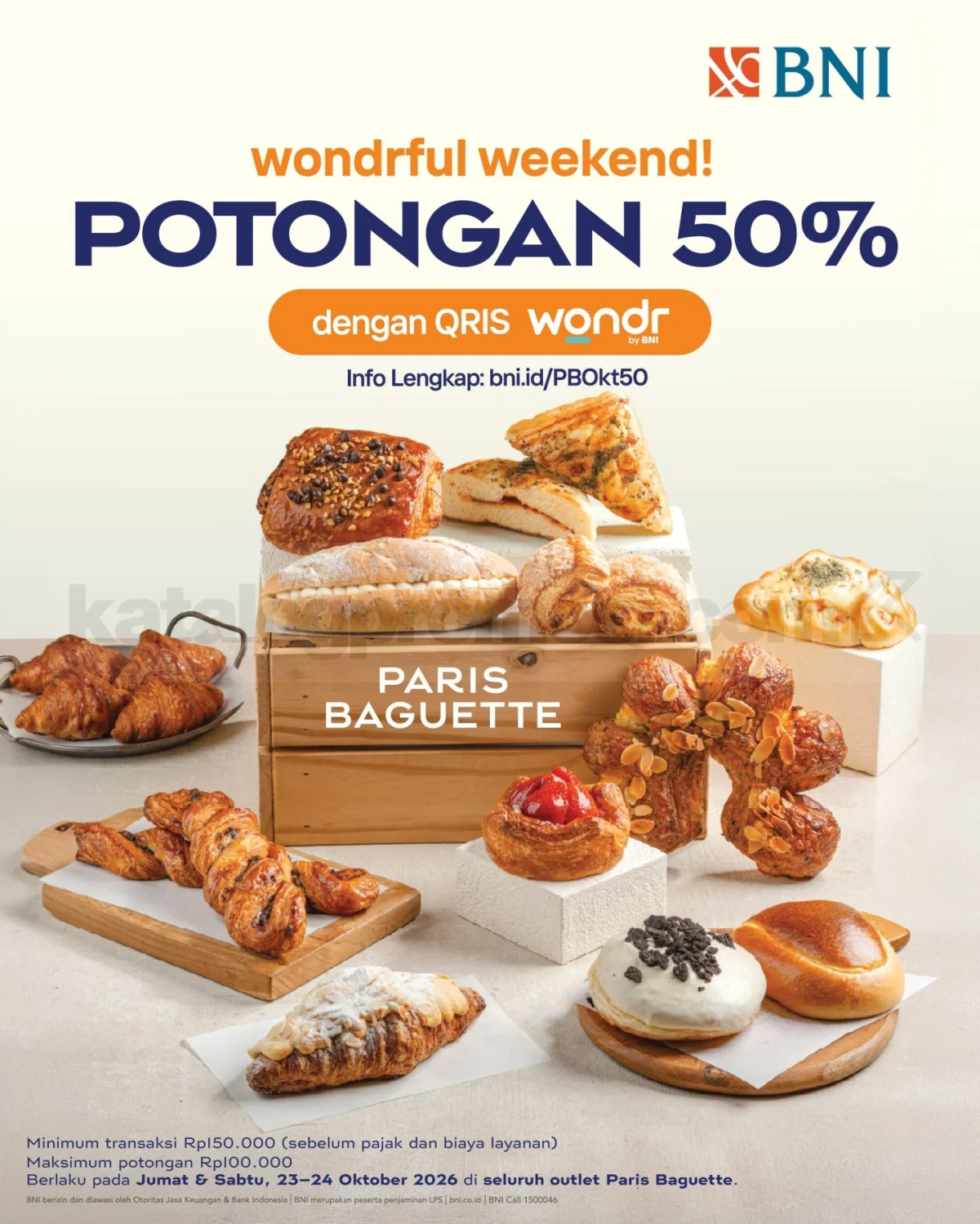 Promo Paris Baguette: Diskon 50% Akhir Pekan Ini!