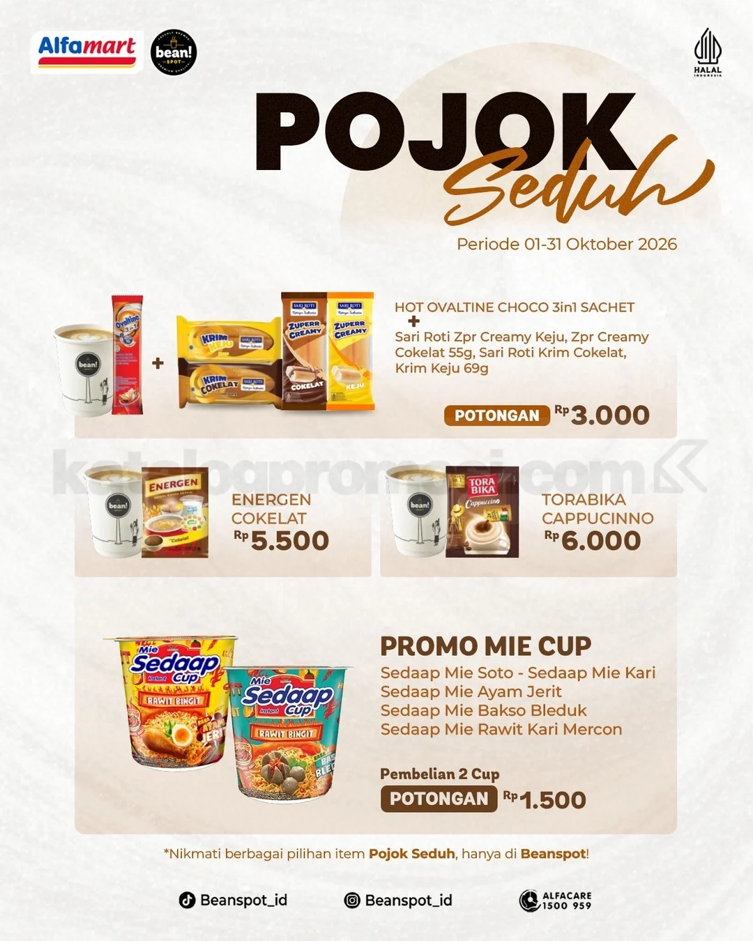 Promo Pojok Seduh Alfamart: Hemat Hingga Rp6.000 di Oktober 2026