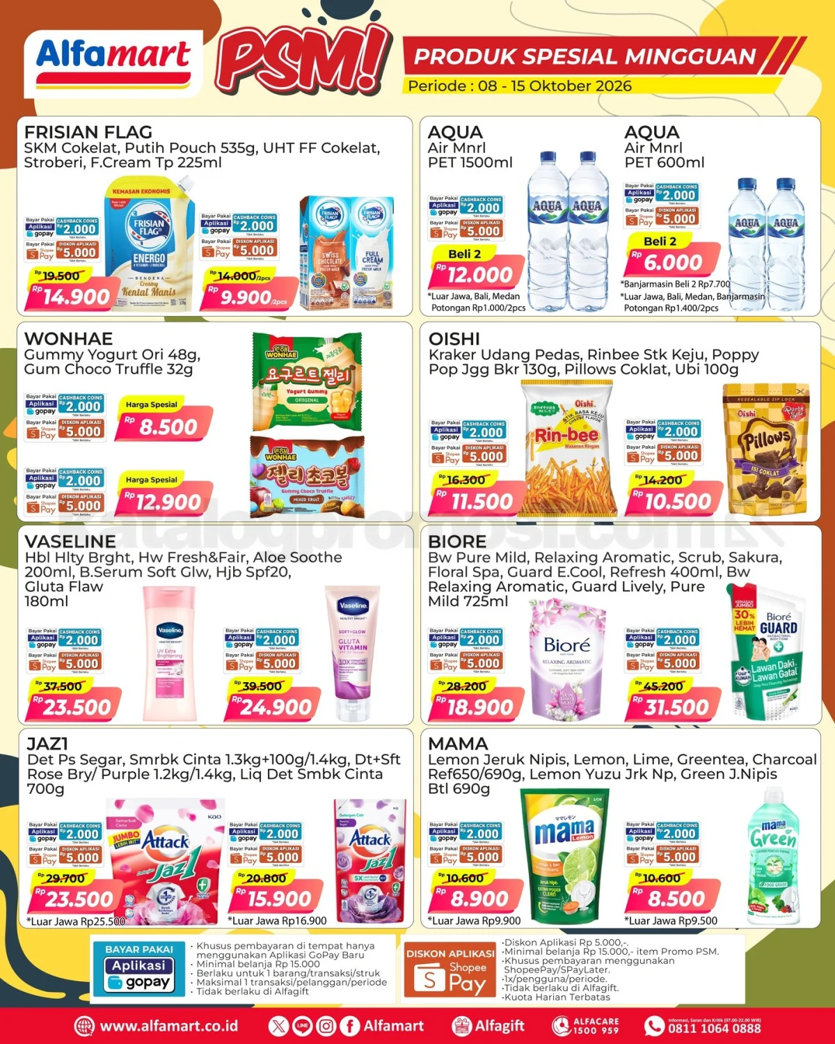 Promo PSM Alfamart: Belanja Hemat 08-15 Oktober 2026