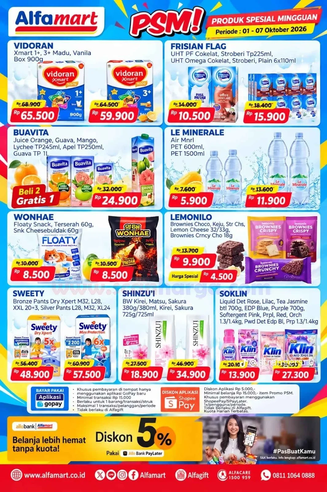 Promo PSM Alfamart: Belanja Hemat Mingguan 1-7 Oktober 2026
