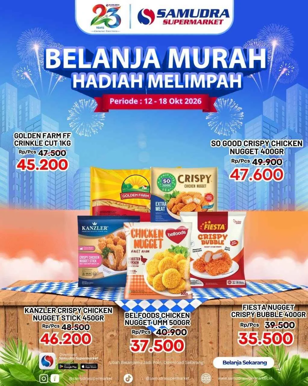 Promo Samudra Supermarket: Diskon Besar 12-18 Oktober 2026