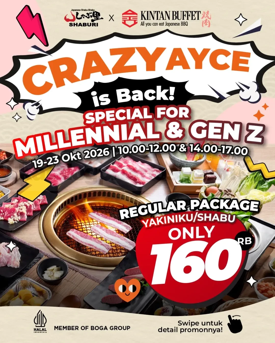 Promo Shaburi x Kintan Buffet: AYCE Rp160rb untuk Millennial & Gen Z