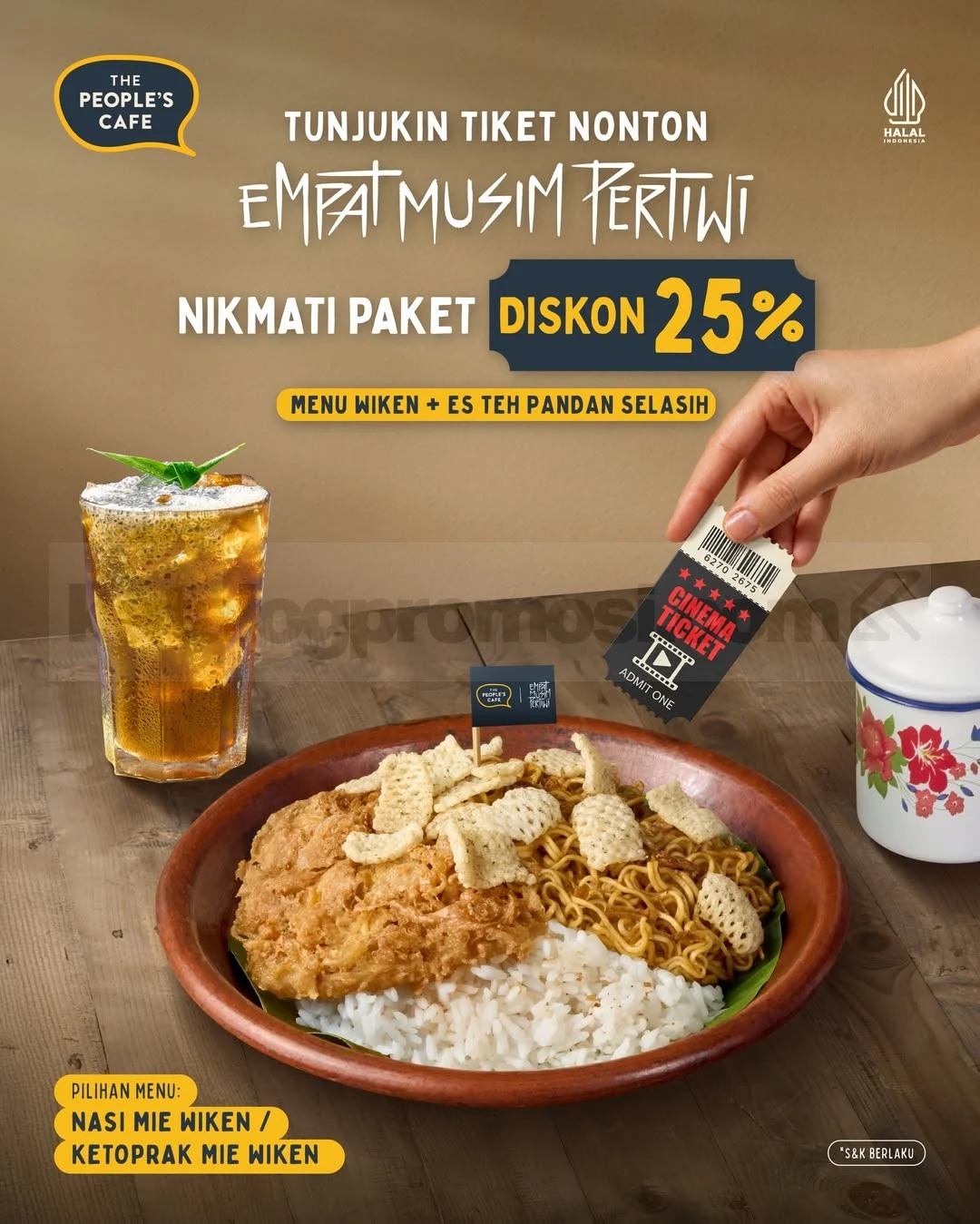 Promo Spesial The People's Cafe: Nikmati Diskon 25% dengan Tiket Film Empat Musim Pertiwi