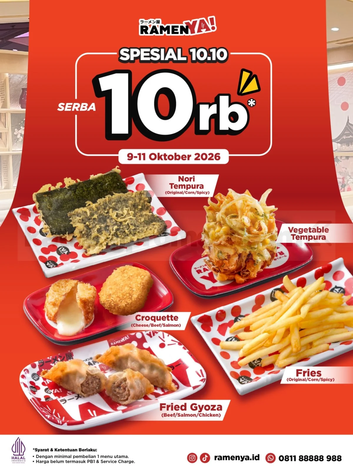 RamenYA Hadirkan Promo Serba 10 Ribu Spesial 10.10