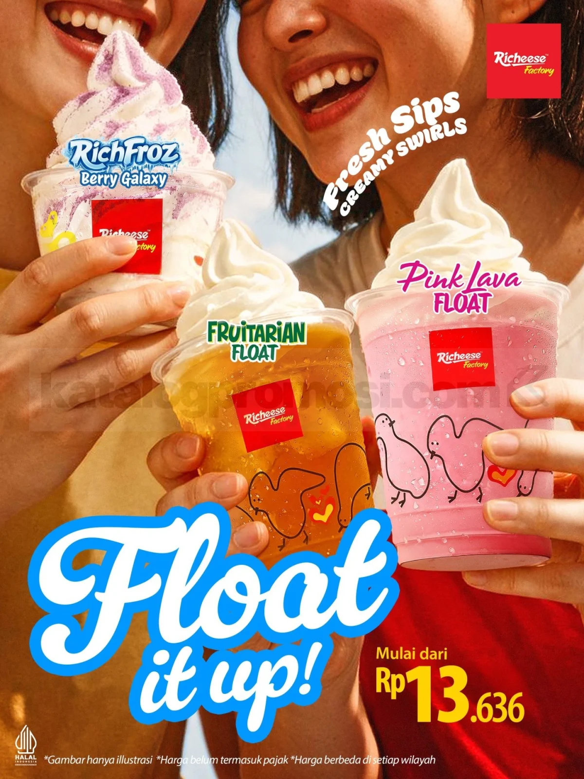 Richeese Factory Tawarkan Promo Minuman Segar Float It Up Series Mulai Rp13.636