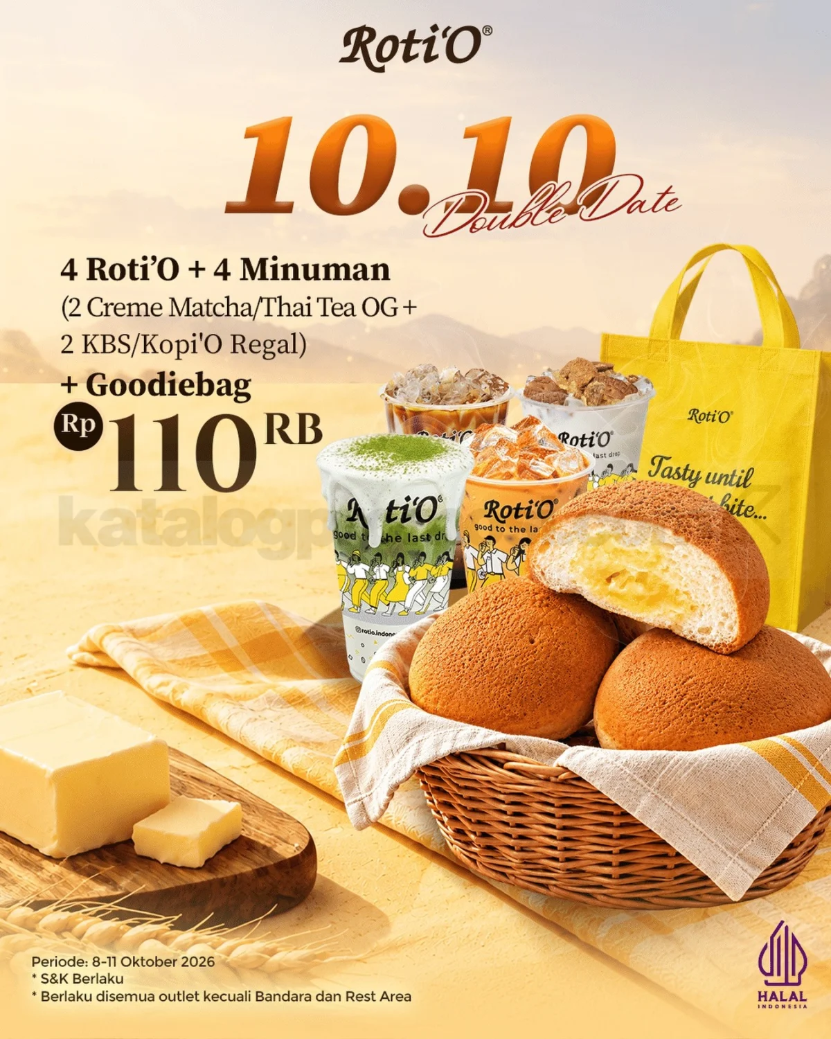 Roti'O Tawarkan Paket Double Date 10.10 Hemat Rp110.000