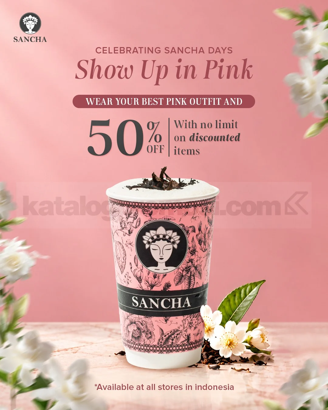 Sancha Diskon 50% Bagi Penggemar Outfit Pink!
