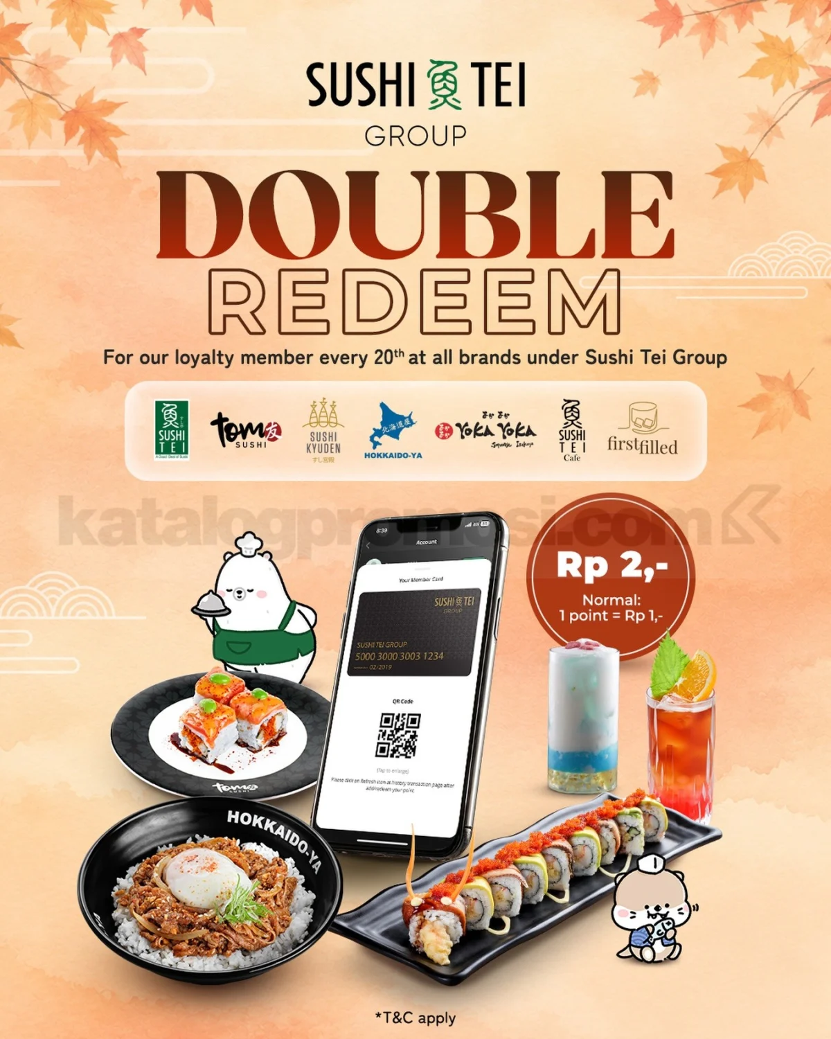 Sushi Tei: Double Poin 20 Okt 2026, Hemat Maksimal!