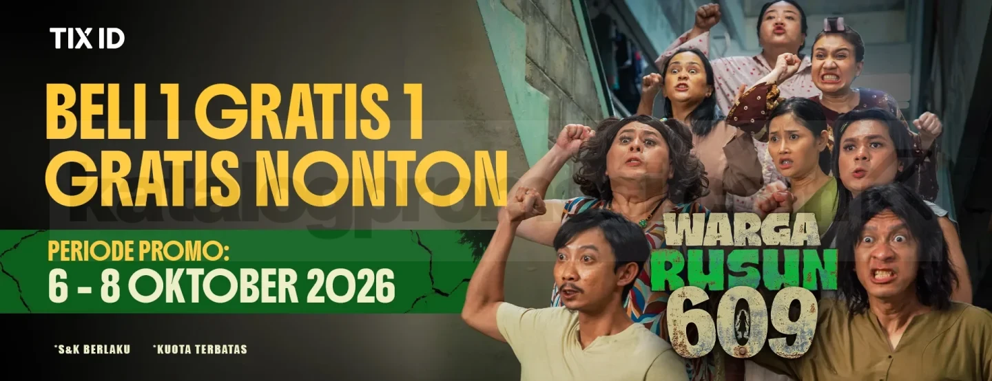 TIX ID: Beli 1 Gratis 1 Tiket Film Warga Rusun 609 Oktober Ini!