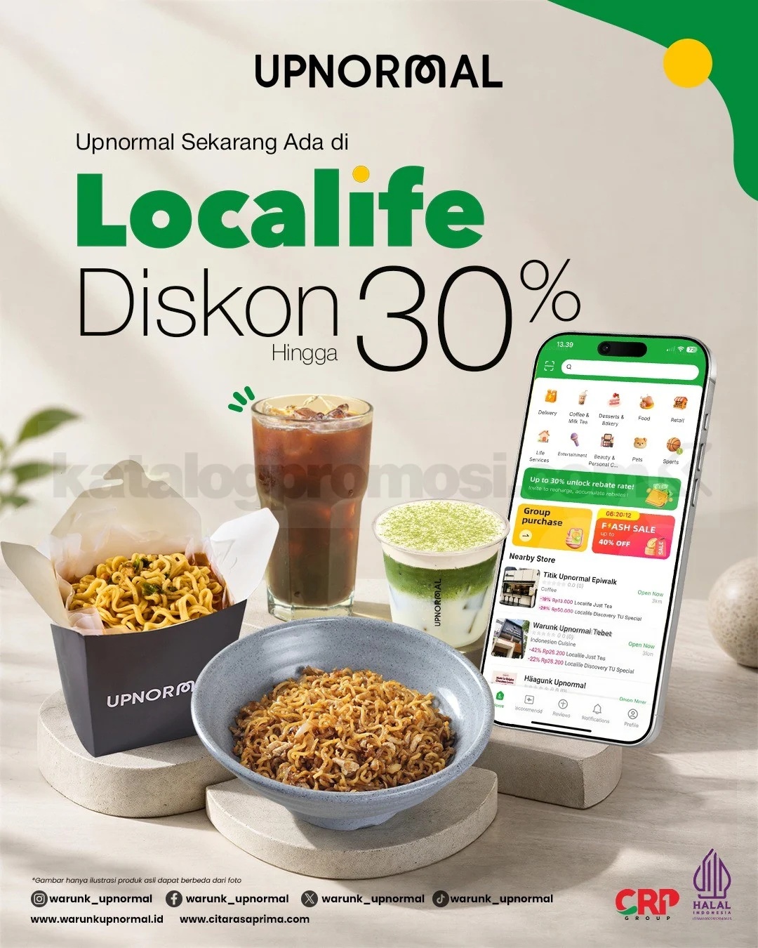 Warunk Upnormal & Localife: Diskon Hingga 30% Menanti