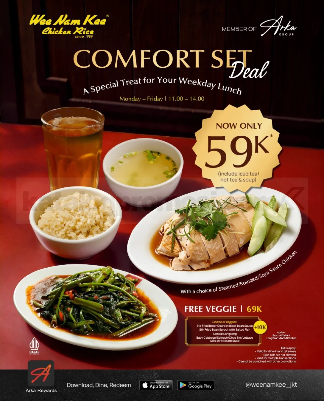 Wee Nam Kee Tawarkan Promo Makan Siang Hemat Rp59.000