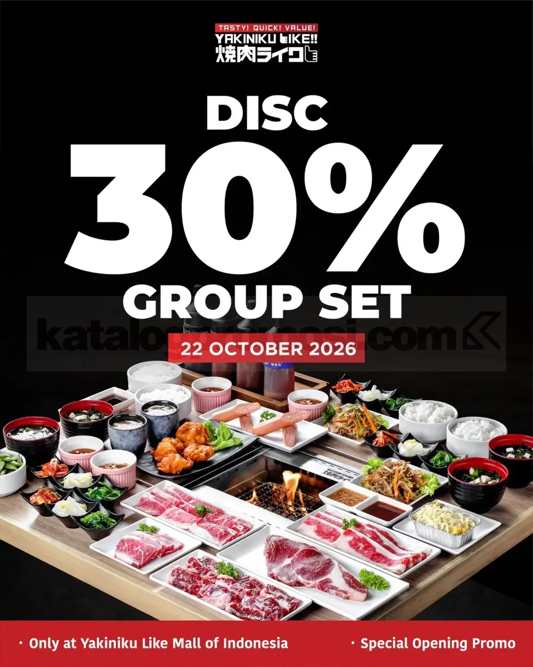 Yakiniku Like MOI Reopening: Diskon Hingga 50%!